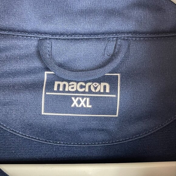 Macron 1/4 zip pullover shirt top activewear blue colorblock Men's size XXL - Picture 2 of 8